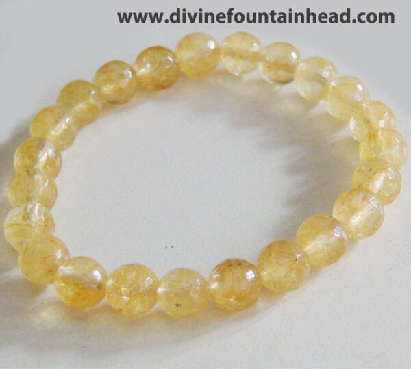 Diamond Cut Citrine Prosperity Bracelet - Image 3