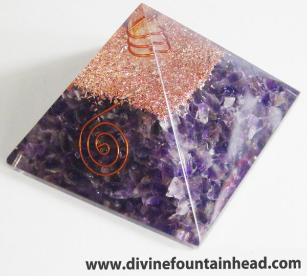 Amethyst Orgone Pyramid - Image 3