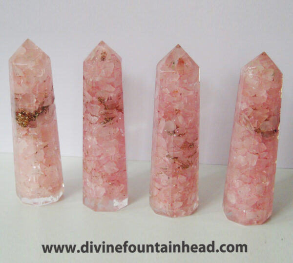 Rose Quartz Orgone Tower - Image 4