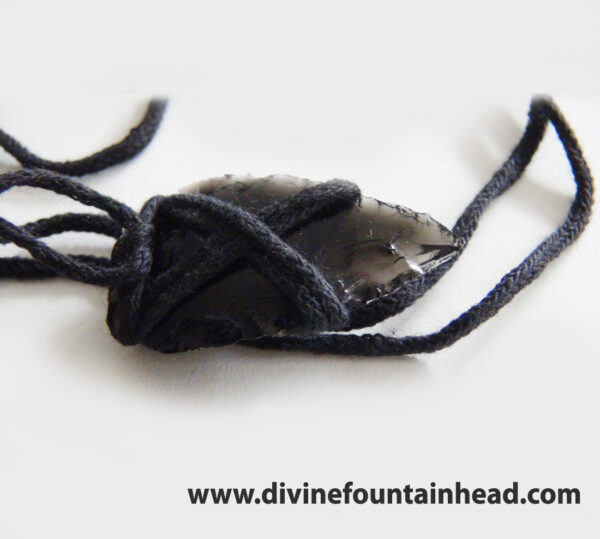 Obsidian Arrowhead Pendant (with free string) - Image 3