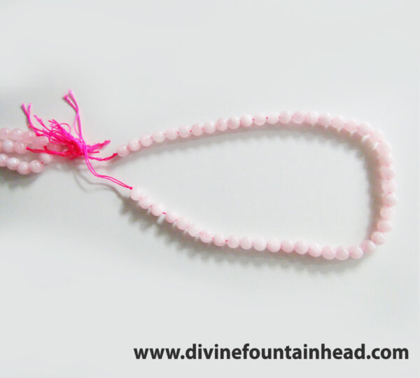 Rose Quartz Mala (one strand, 46 to 48 beads approx) - Image 3