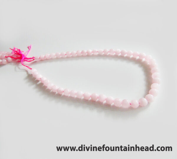 Rose Quartz Mala (one strand, 46 to 48 beads approx) - Image 4