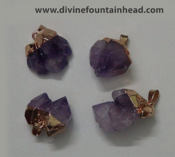 Twin Point (Soul Mate) Amethyst Pendants - Image 3