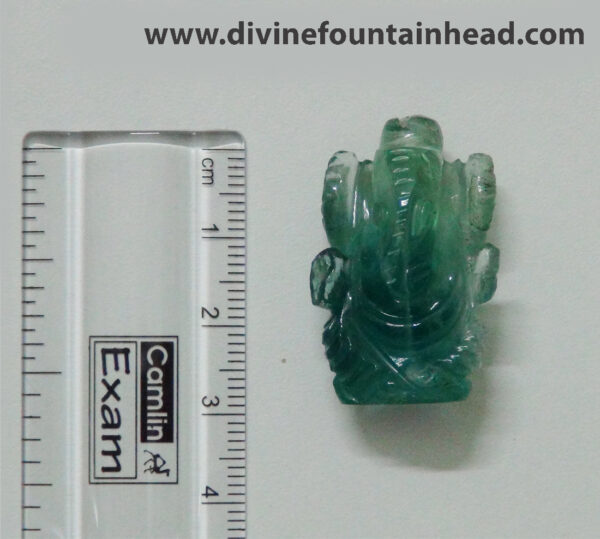 Ganesha in  Fluorite & Aventurine - Image 3