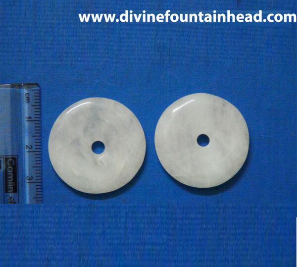 Rose Quartz Doughnut Pendant - Image 3