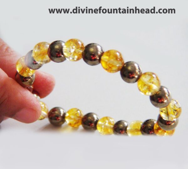 Citrine Pyrite Abundance Bracelet - Image 3