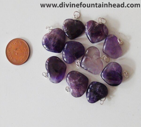 Amethyst Heart Pendants - Image 4