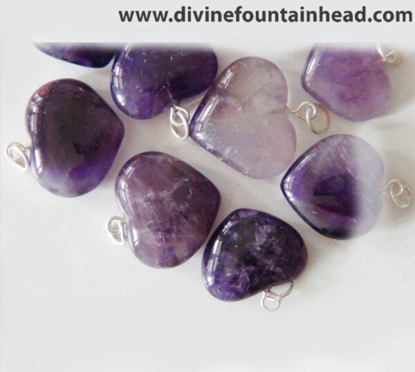 Amethyst Heart Pendants - Image 3