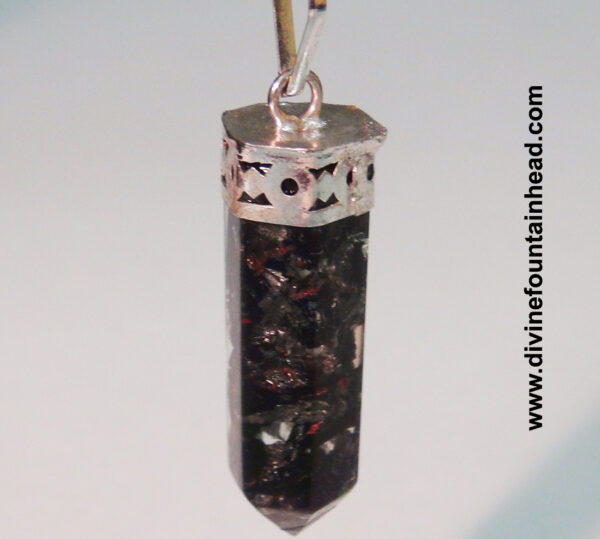 Tourmaline Orgone Pencil Pendant (EMF Radiation Protection) - Image 3