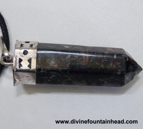 Tourmaline Orgone Pencil Pendant (EMF Radiation Protection) - Image 4