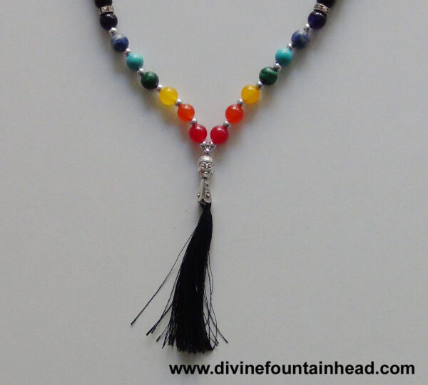 Seven Chakra & Protection Japa Mala (108 beads) - Image 4